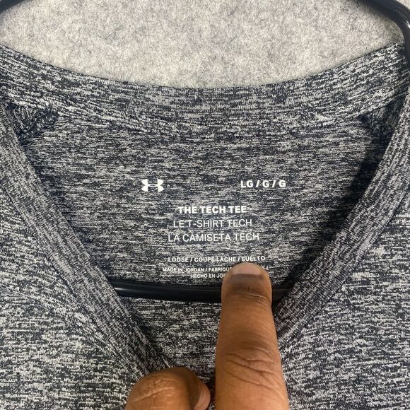 Under Armour The Tech Tee Loose Heather Pullover Casual T-shirt Tee Large Gym - Picture 2 of 7